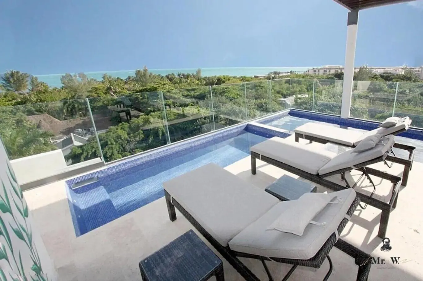 Appartamento Oceanview Rooftop Pool Spa Tub Steps To Beach Playa del Carmen