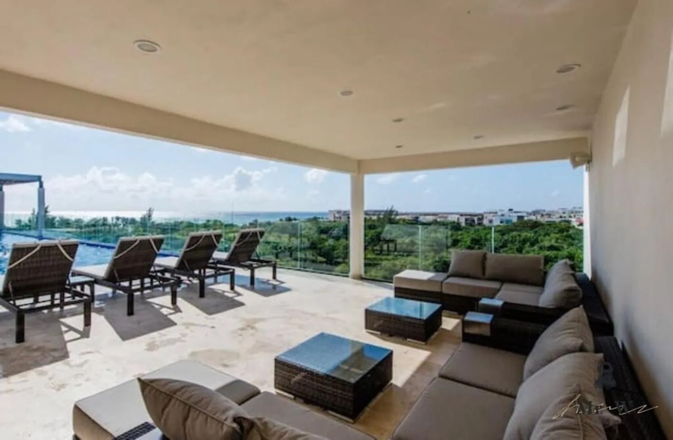 Appartamento Oceanview Rooftop Pool Spa Tub Steps To Beach Playa del Carmen Messico