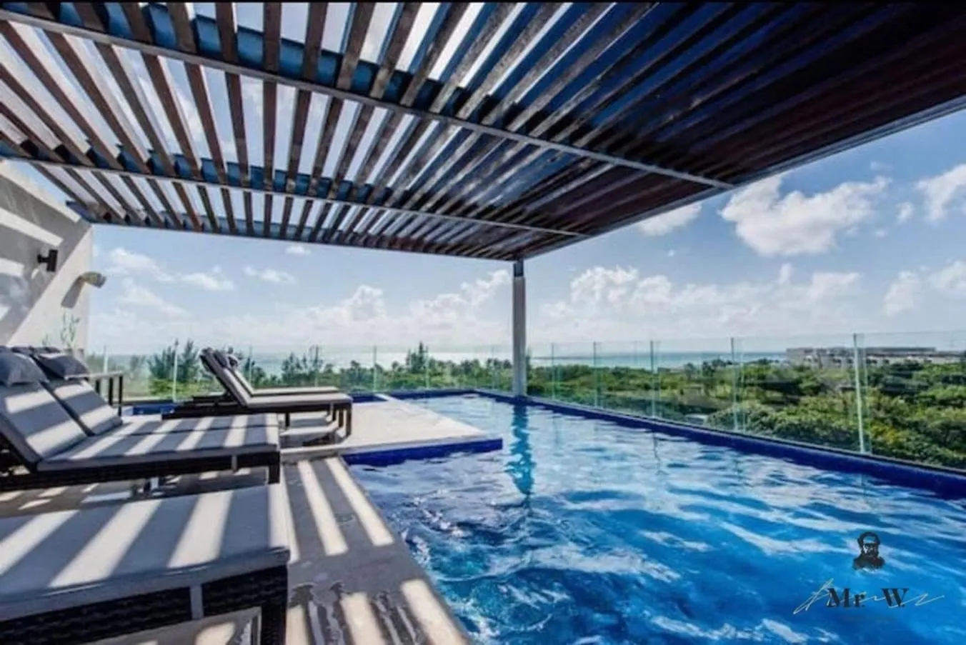 Oceanview Rooftop Pool Spa Tub Steps To Beach Playa del Carmen 0*,
