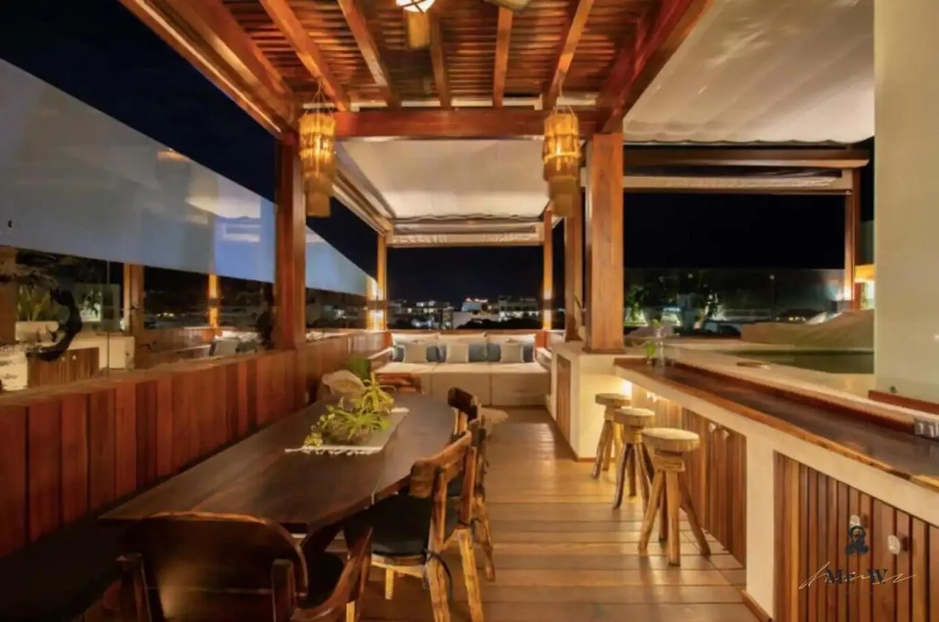 Oceanview Rooftop Pool Spa Tub Steps To Beach Playa del Carmen Appartamento